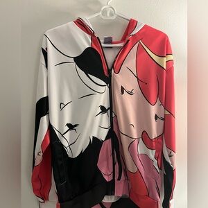 Rage On Colorful Graphic Zip-Up Hoodie